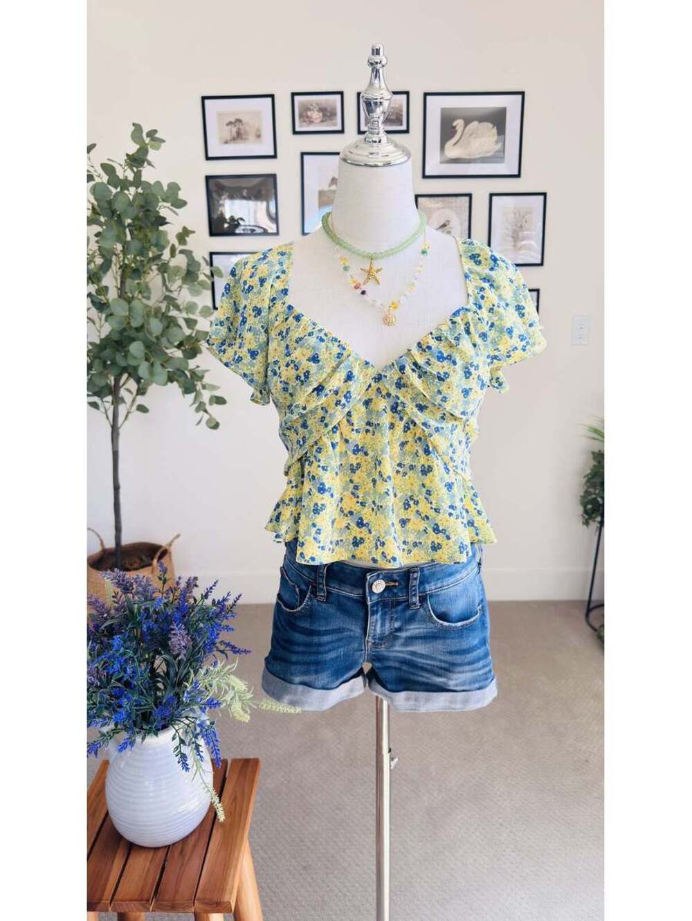 Express Jeans Cuffed Denim Shorts - Size 4